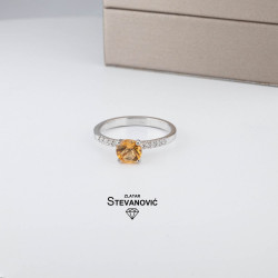 Prsten sa citrinom B-34