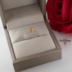 Prsten sa citrinom B-34