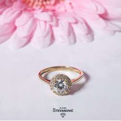 Prsten sa moissanitom M-11