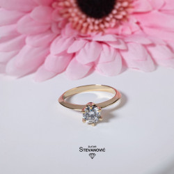 Prsten sa moissanitom M-17