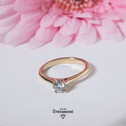 Prsten sa moissanitom M-20