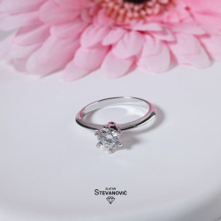 Prsten sa moissanitom M-21