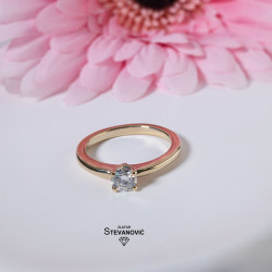 Prsten sa moissanitom M-23