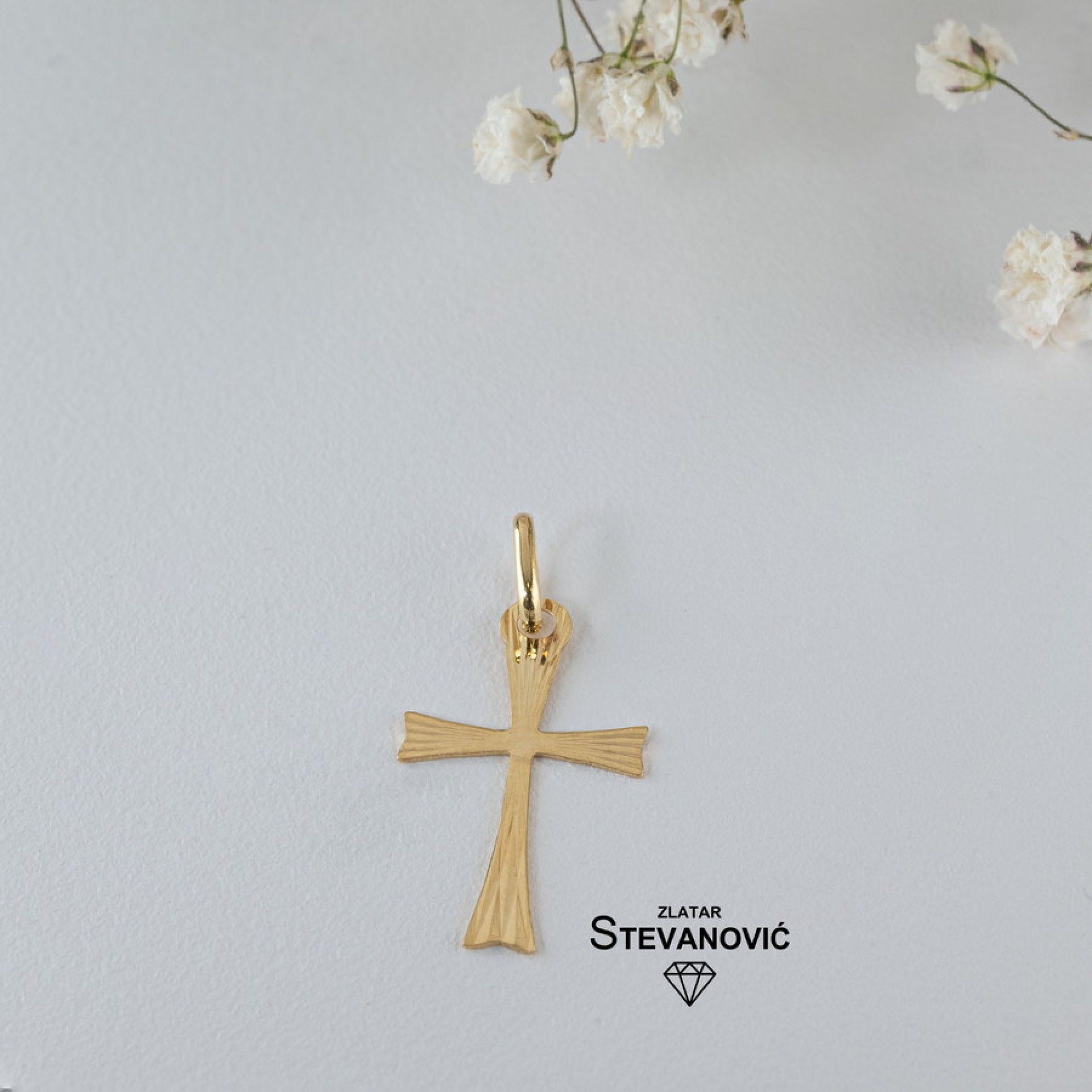 Krstić od žutog zlata P117