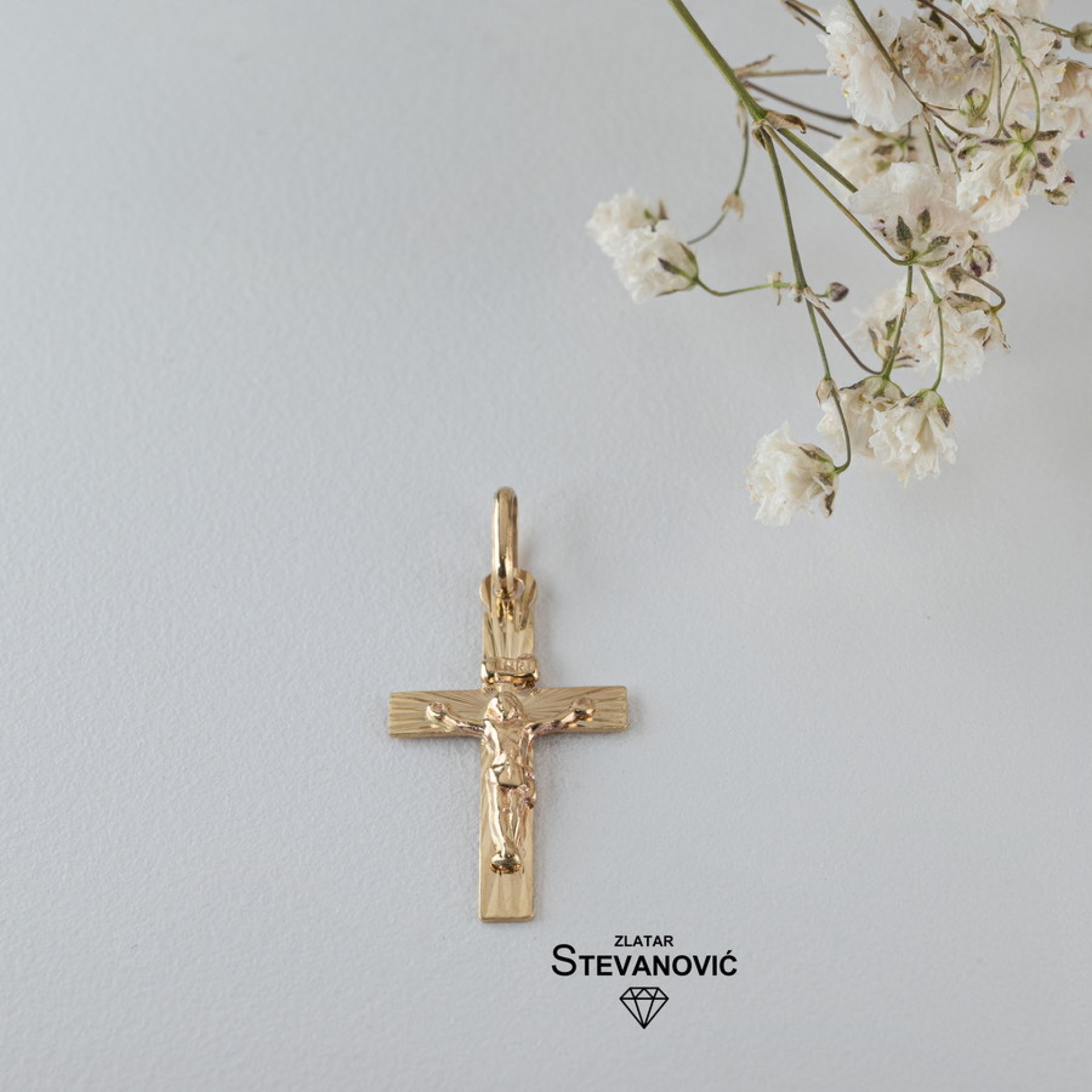 Krstić od žutog zlata P120