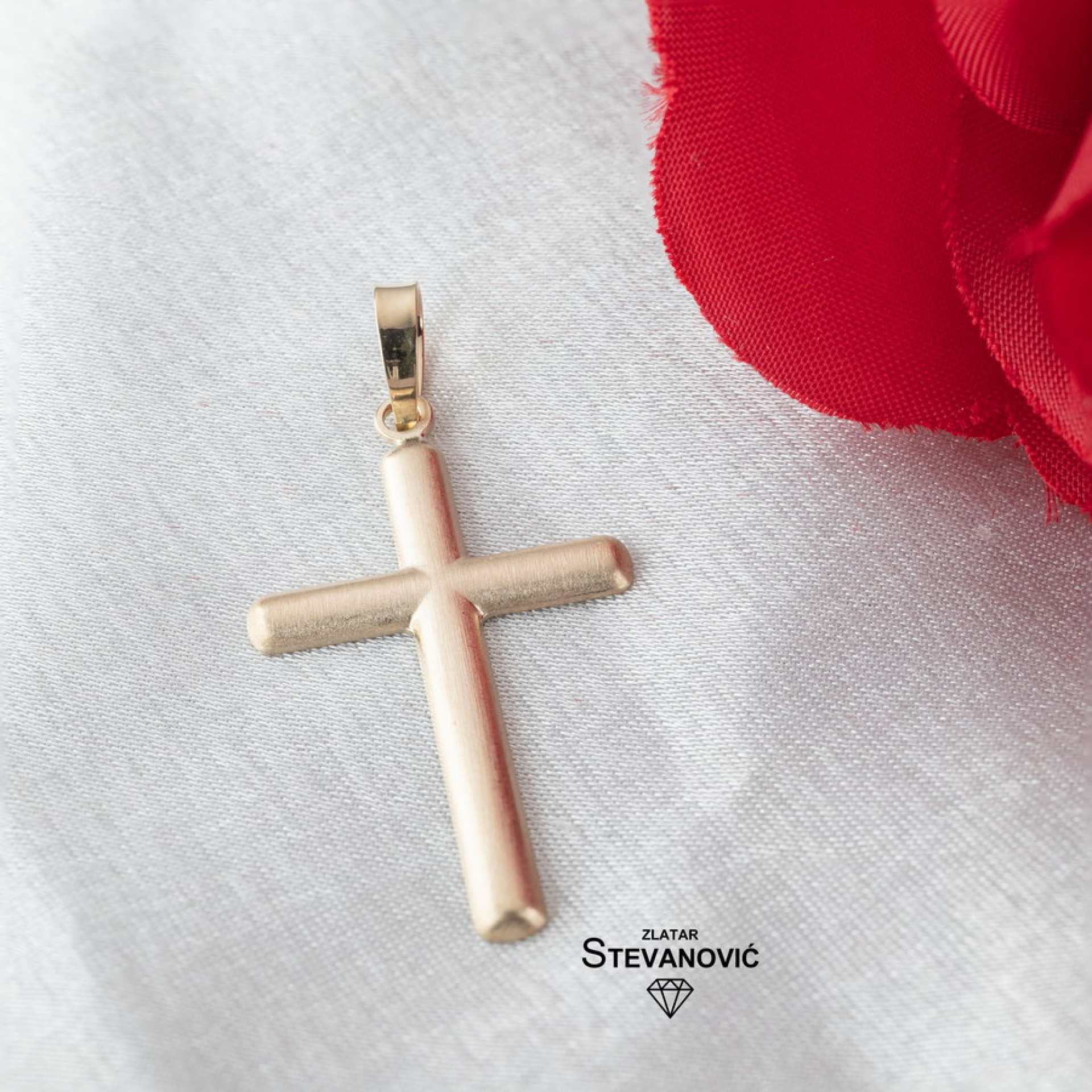 Krstić od žutog zlata P125