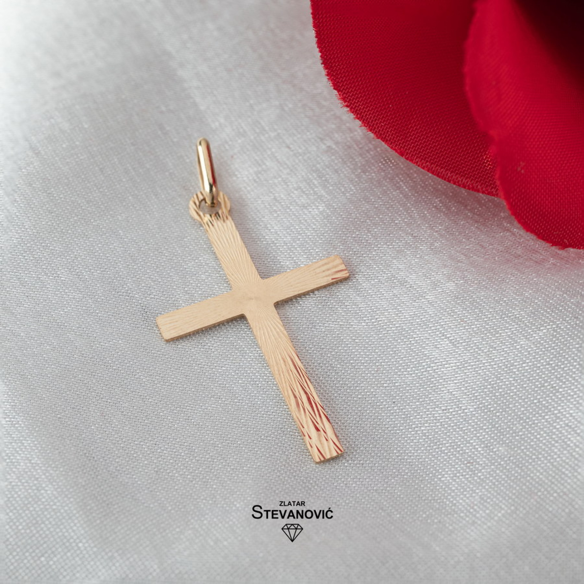 Krstić od žutog zlata P112