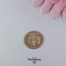 Zlatnik Sveta Tajna Krštenja ZL-522